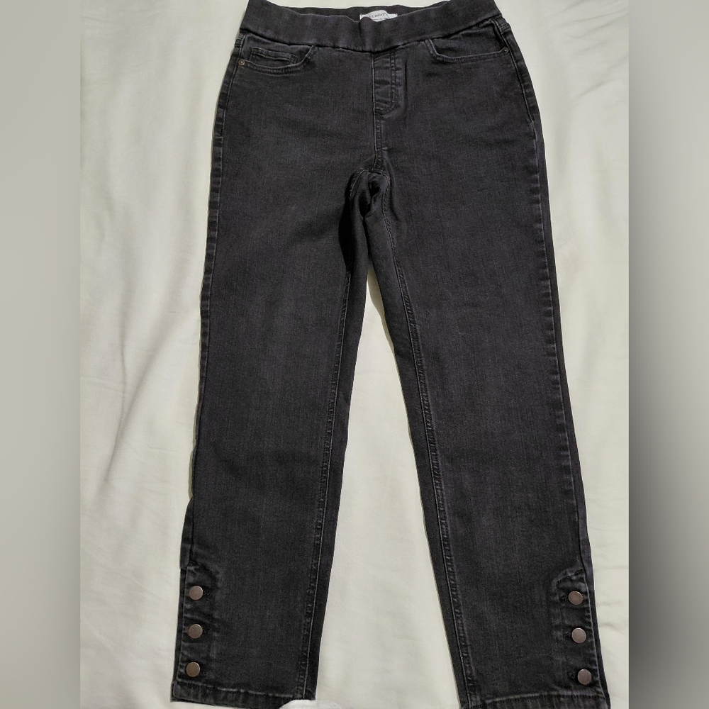 Liz Claiborne Black Ankle Cropped Jeans